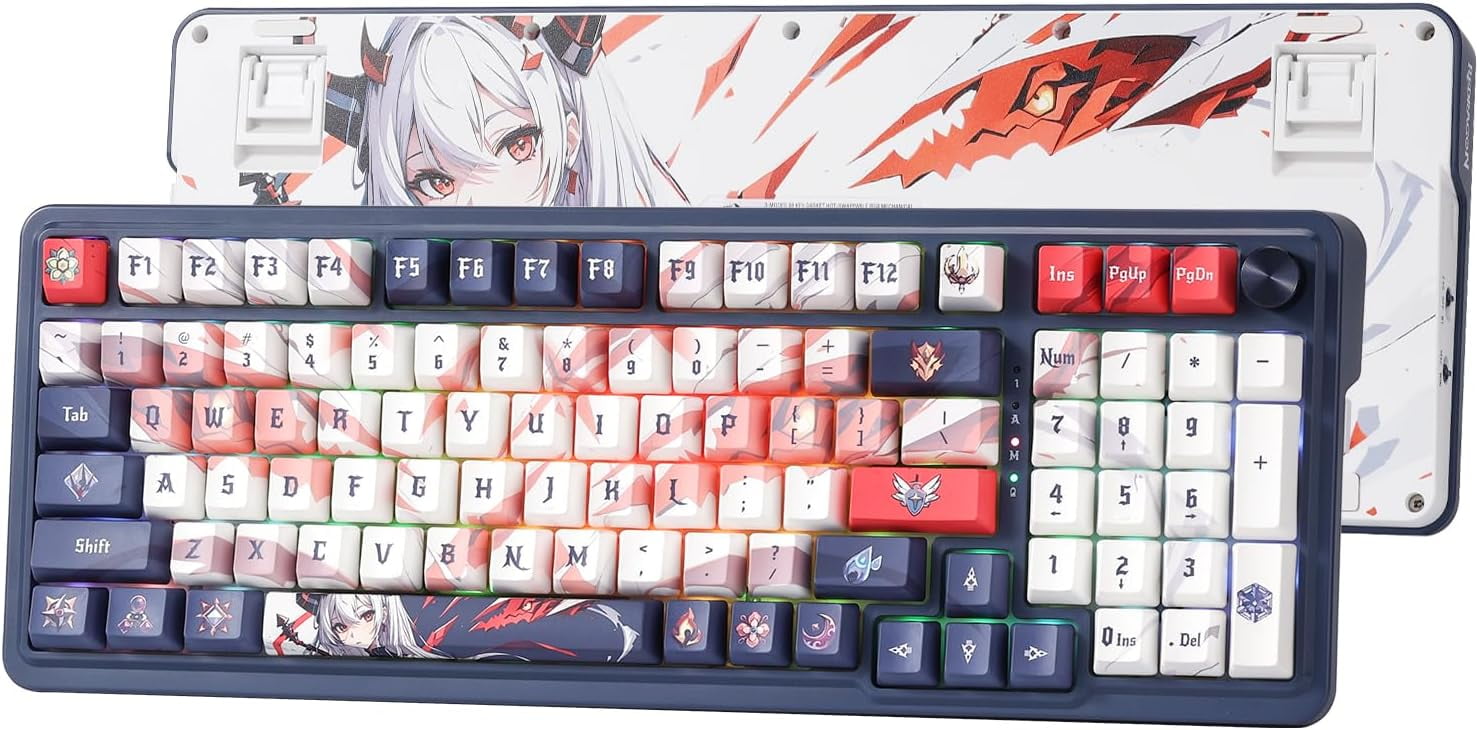 Redragon k686 pro se 無線対応メカニカルアニメ調キーボード Redragon EISA K686 PRO SE 98 Keys Wireless Gasket Anime