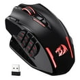 thumbnail image 1 of Redragon M913 Impact Elite Wireless Gaming Mouse, 16000 DPI Wired/Wireless RGB Gamer Mouse with 16 Programmable Buttons, 45 Hr Battery and Pro Optical Sensor, 12 Side Buttons MMO Mouse, 1 of 5