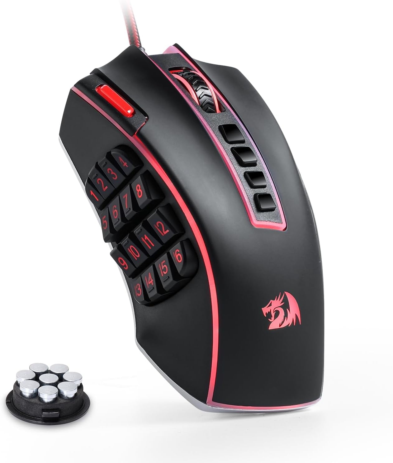 Redragon M990 MMO Gaming Mouse, 32000 DPI High Precision Wired RGB