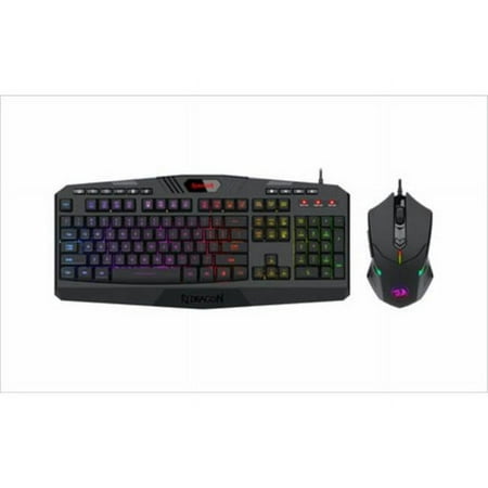 REDRAGON - S101-5 Wired Gaming Keyboard and Optical Mouse Gaming Bundle with RGB Backlighting - Black