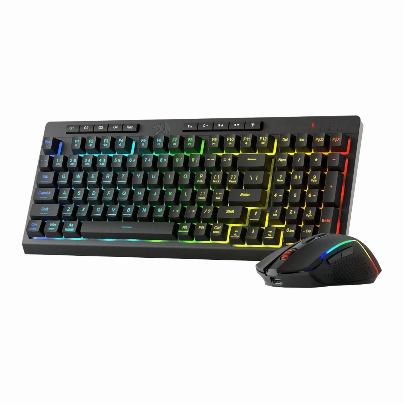 Redragon K617 Keyboard & M612 Mouse Bundle – Gaming Keyboard And Mouse Combo For PC Gamers