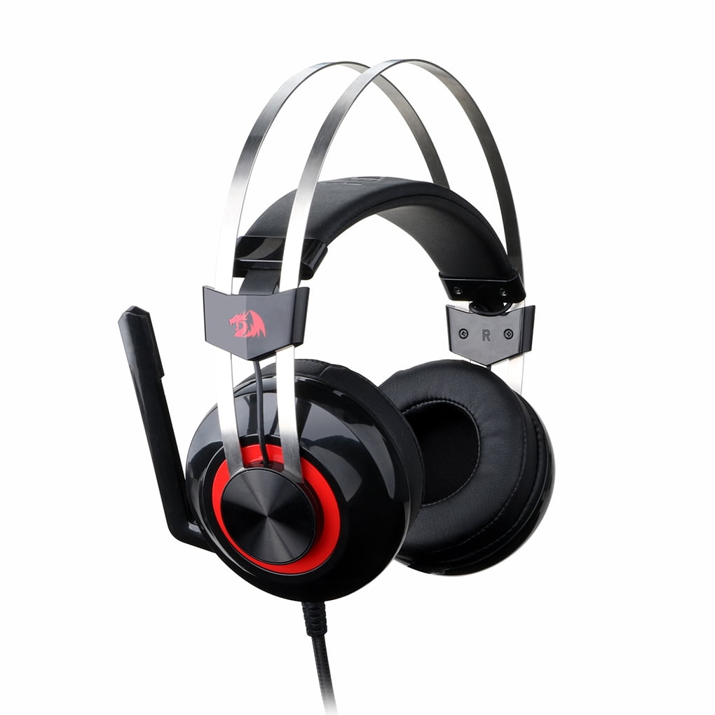 EasyAcc G1 Gaming Headset Virtual 7.1 Channel Surround Sound Noise  Isolation Stereo Over-Ear USB Headphones with Microphone for  PC/MAC(Black/Red)