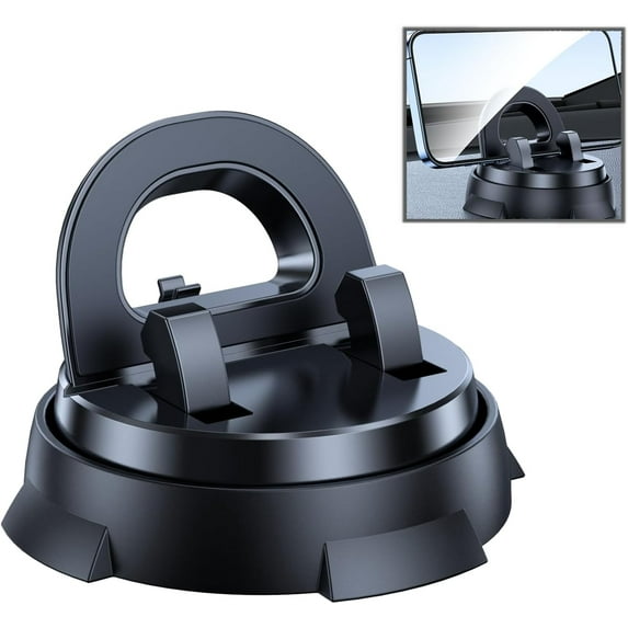 Redreeer Car Phone Holder, Universal Car Phone Mount Holder, Phone Holders for Your Car, 360-Degree Rotatable Mobile Holder with Non-Slip Base for All Models (1Pcs)