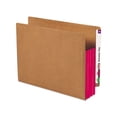 thumbnail image 1 of Redrope Drop-Front End Tab File Pockets w/ Fully Lined Colored Gussets 3.5" Expansion, Letter Size, Redrope/Red, 10/Box, 1 of 2