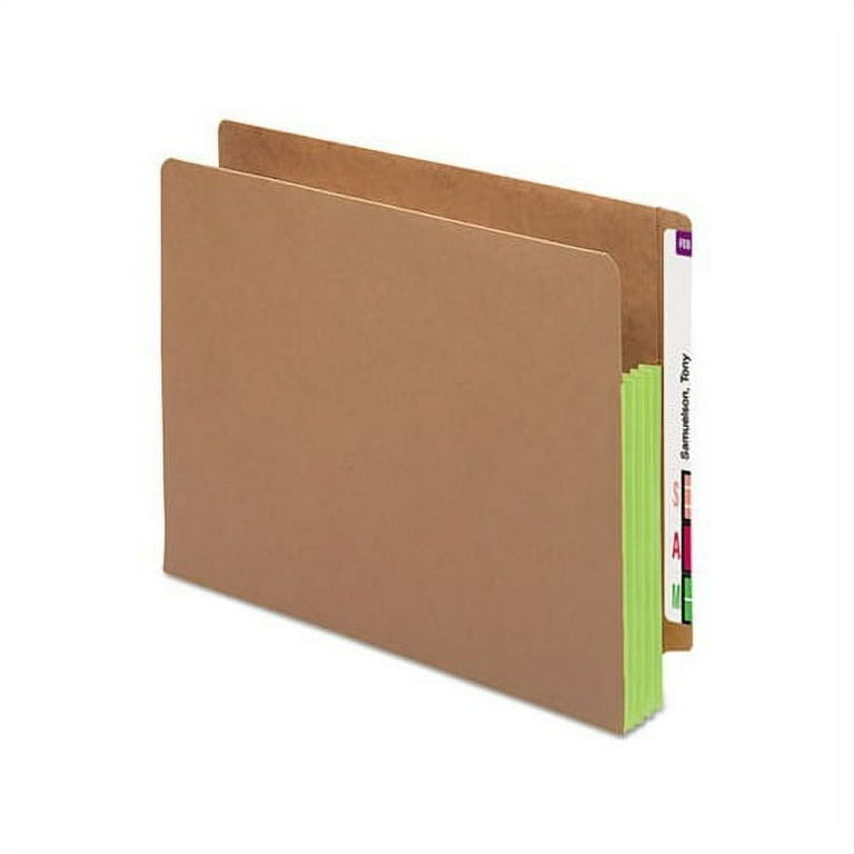 Redrope Drop-Front File Pockets with Fully Lined Gussets, 3.5 Redrope Drop-Front File Pockets with Fully Lined Gussets, 3.5