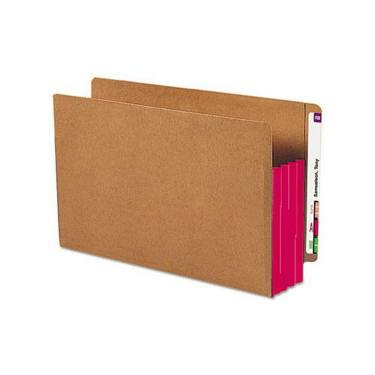 Redrope Drop-Front File Pockets with Fully Lined Gussets, 3.5 Redrope Drop-Front File Pockets with Fully Lined Gussets, 3.5