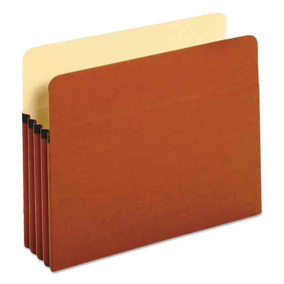 Universal Redrope Expanding File Pockets, 3.5" Expansion, Letter Size, Redrope, 25/Box -UNV15343