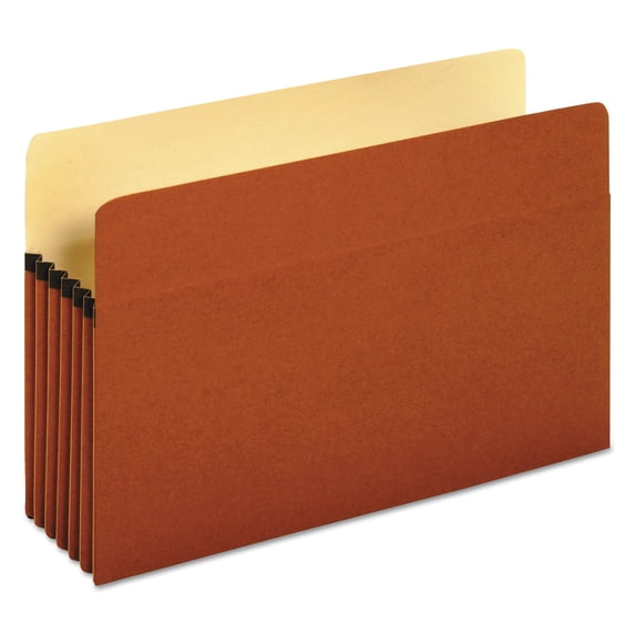 Redrope Expanding File Pockets, 5.25" Expansion, Legal Size, Redrope, 10/box | Bundle of 5 Boxes