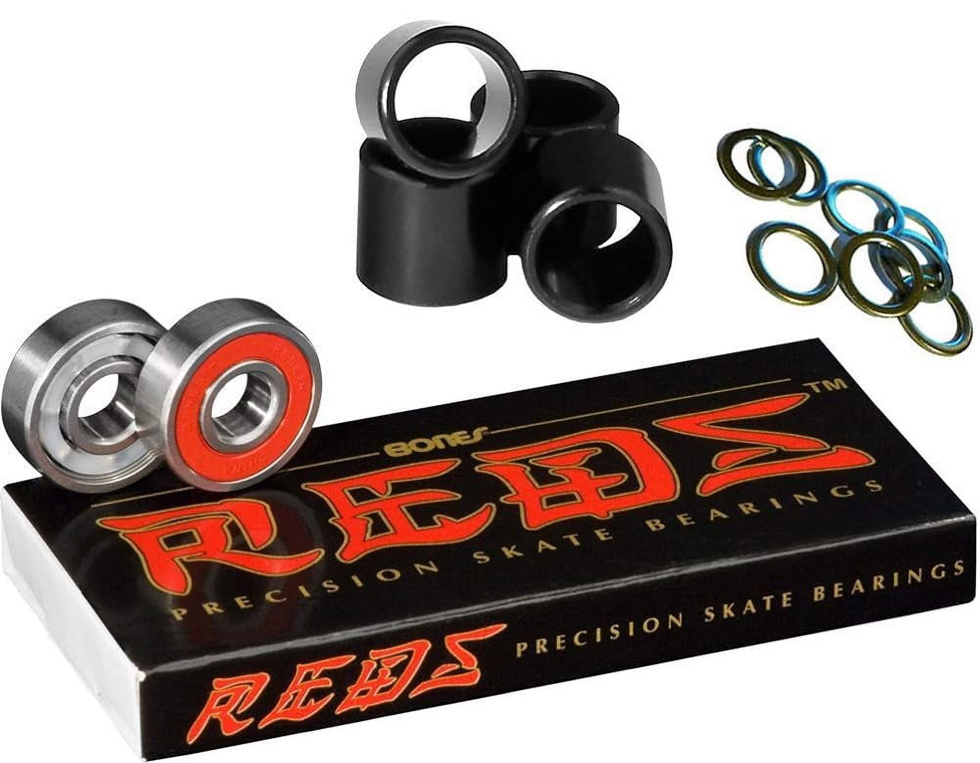 Reds Precision Skate Bearings With FREE Spacers & Speed Washers