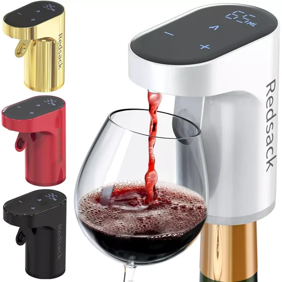 Redsack Electric Wine Aerator Dispenser Intelligent Electronic Wine Decanter White
