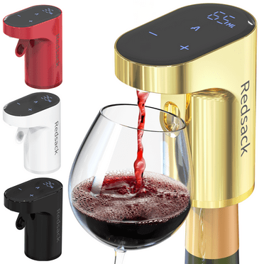 Redsack Wine Aerator Dispenser Set of 1 Portable Electric Wine Aerator and Pourer with USB Charging