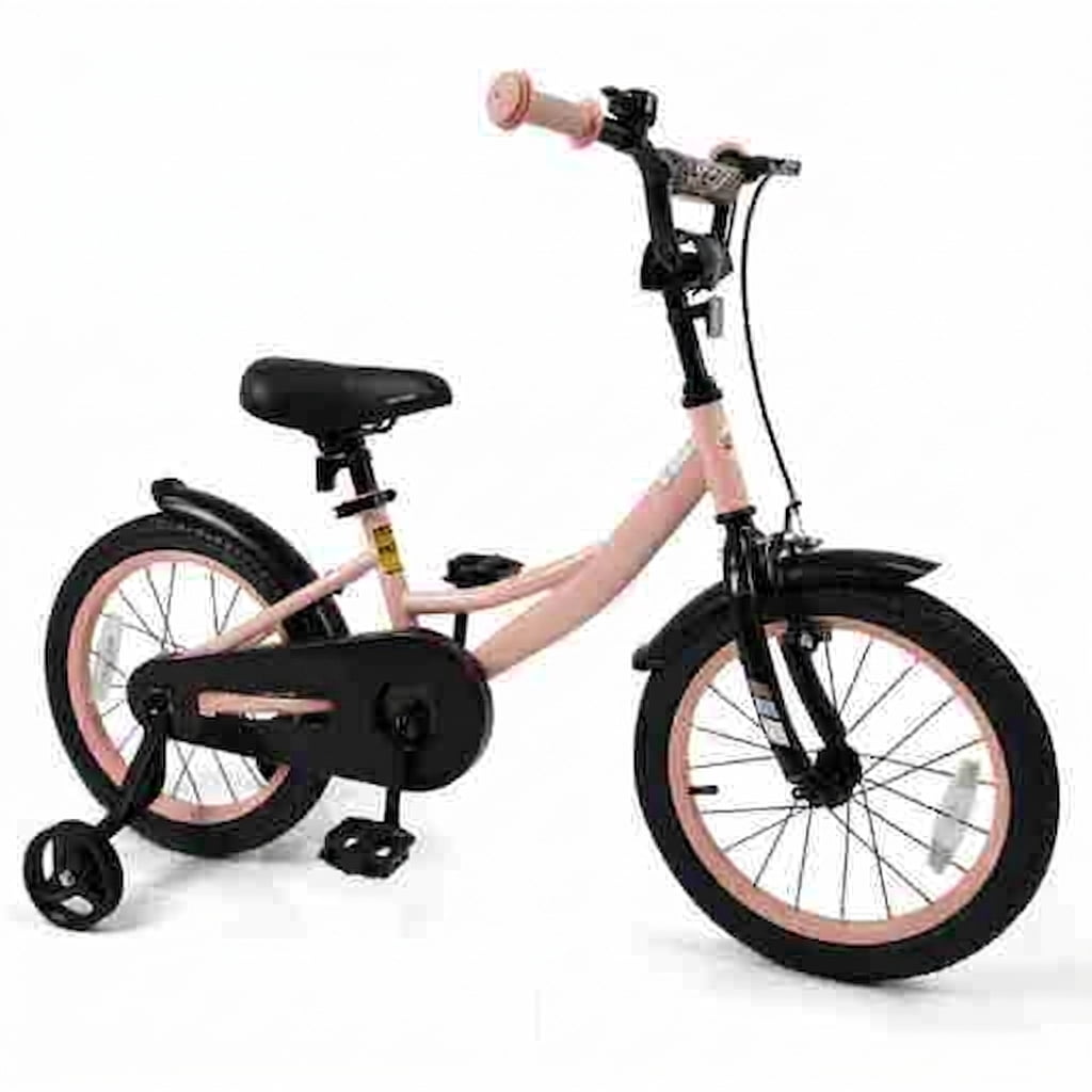 Redsmile 12 Inch Kids Bike for Boys Girls Ages 3-8, Adjustable Toddler Bicycle with Removable Training Wheels, Handbrake and Coaster Brake, 145 lb Kids Bike, Pink