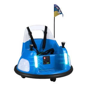 Redsmile 12V Kids Ride On Bumper Car with Remote Control and Flashing Lights, Electric Ride On Toy for Toddlers Ages 18-72 Months, Battery Powered Spinning Bumper Car with Music, Blue