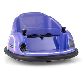 Redsmile 12V Kids Ride On Bumper Car for Toddlers, 360 Degree Spin Electric Ride On Car with Parental Remote Control, Dual Motors, Ages 18 Months and Up, 55 lb Capacity, Purple