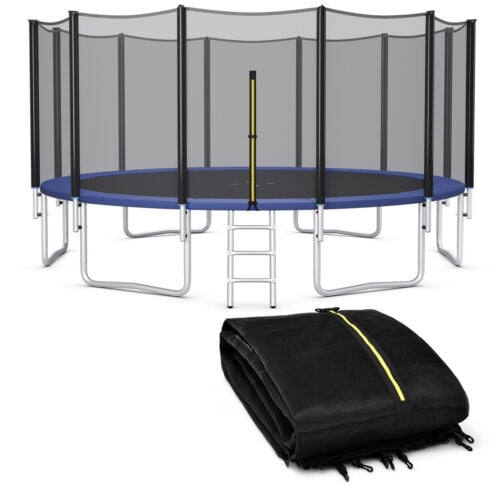 Redsmile 15/16 Feet Trampoline Replacement Safety Net-16 ft - Premium PE Safety Enclosure for Kids Outdoor Play
