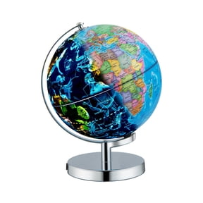 Redsmile 3-in-1 Illuminated World Globe for Kids, 9 Inch Educational Globe with Stand, 88 Constellations, Night Light & 190+ Countries, Learning Gift for Boys & Girls, Christmas Gift, Blue