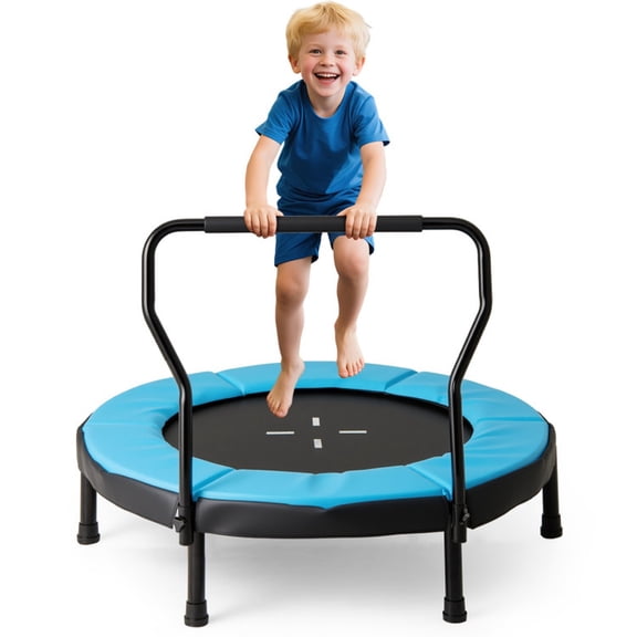 Redsmile 40 Inch Trampoline for Kids Indoor Outdoor Fitness Trampoline, Blue
