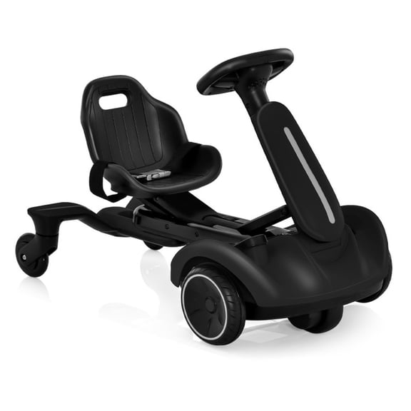Redsmile 6V Kids Ride On Drift Car with 360 Degree Spin for Boys Girls Ages 3-8, Electric Ride On Toy with 2 Adjustable Heights and Rechargeable Battery, 2.6-3 mph, 55 lb Capacity, Black