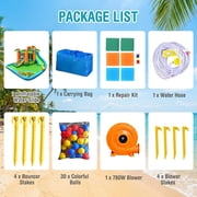 Redsmile 7-in-1 Inflatable Water Slide Park with 780W Blower - Multicolor - Kids Birthday Party - Backyard Fun