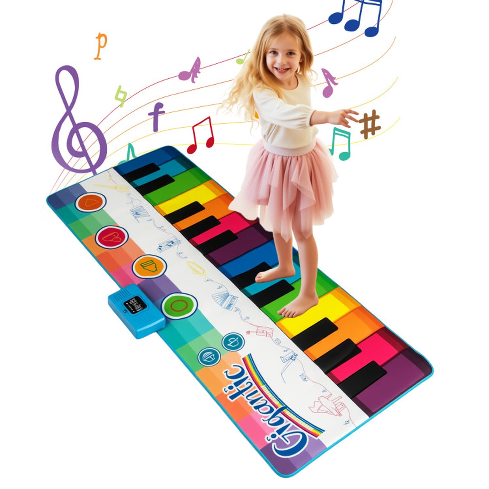 Redsmile Floor Piano Dance Mat for Kids Musical Playmat with 8 ...