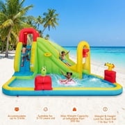 Redsmile Inflatable Splash Jump Slide Water Bounce without Blower - Multicolor - Kids Birthday Party