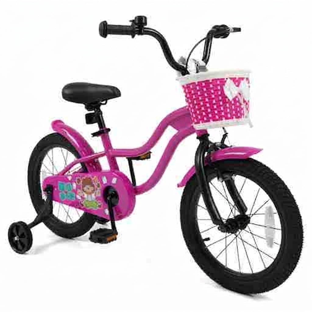 Redsmile Kids Bike 12 Inch with Training Wheels for Toddlers Boys Girls Ages 3-4 Years Old, 12 Inch Kids Bicycle with Adjustable Seat and Coaster Brake, Beginner Kids Bike, Multicolor
