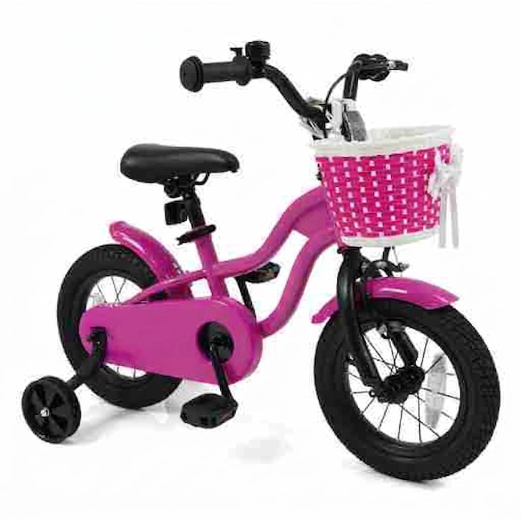 Redsmile Kids Bike 12 Inch with Training Wheels for Toddlers Boys Girls Ages 3-4 Years Old, 12 Inch Kids Bicycle with Adjustable Seat and Coaster Brake, Beginner Kids Bike, Multicolor