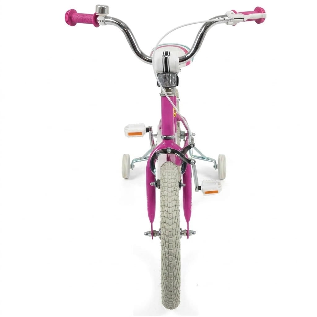 Redsmile Kids Bike 14 Inch for Boys Girls Ages 3-5 Years Old, Kids Bicycle with Adjustable Handlebar and Seat, Training-Ready Beginner Bike, 110 lb Capacity, Starlight Wave, Pink
