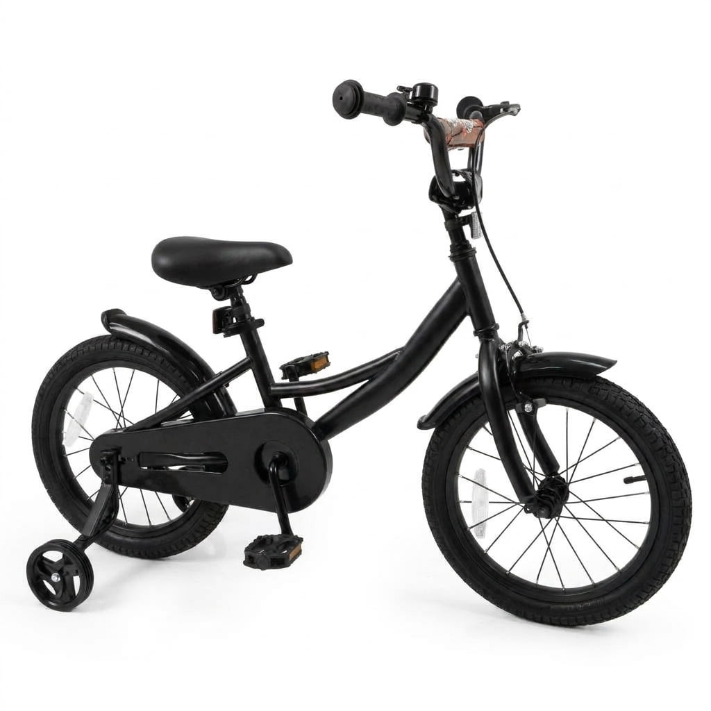 Redsmile Kids Bike 16 Inch with Removable Training Wheels and Adjustable Seat for Boys Girls Ages 3-8, Child Bicycle with Hand Brake for Learning to Ride, 145 lbs Capacity, Beige