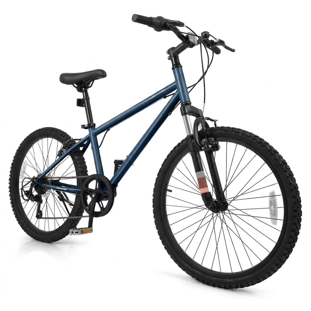 Redsmile Kids Mountain Bike 20 Inch, Boys Girls Bike for Ages 8 and Up, Youth Bicycle with Metal Frame and 110 lb Capacity for Neighborhood Riding and Trails, Blue