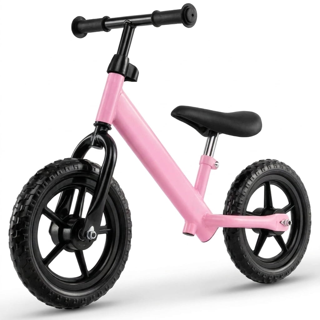 Redsmile Toddler Balance Bike for Ages 2-5, No Pedal Training Bike with Adjustable Seat and Handlebar, Lightweight Kids Balance Bike, Pink
