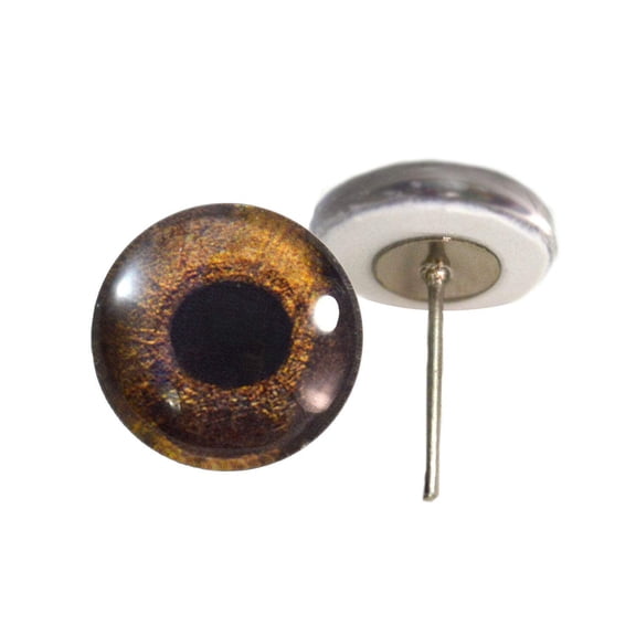 Redtail Hawk Glass Eyes on Wire Pin Posts