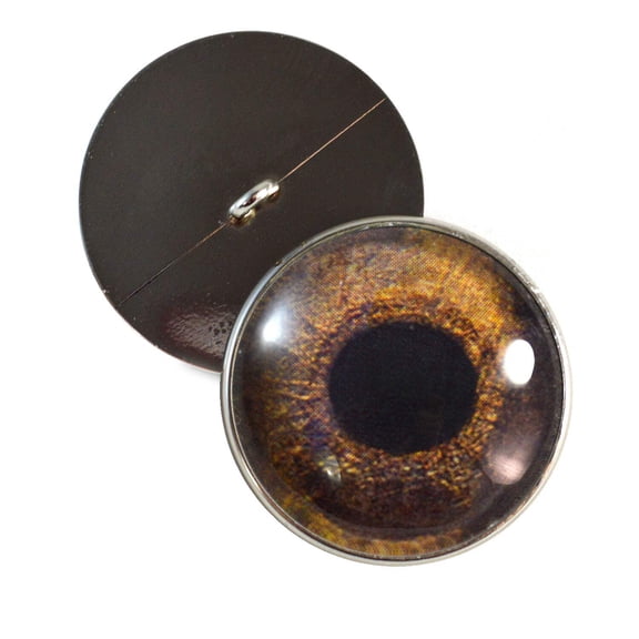 Redtail Hawk Sew-On Button Glass Eyes