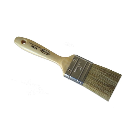 Redtree Industries 12033 Onyx Fine Finish Natural Bristle Paint Brush - 2"