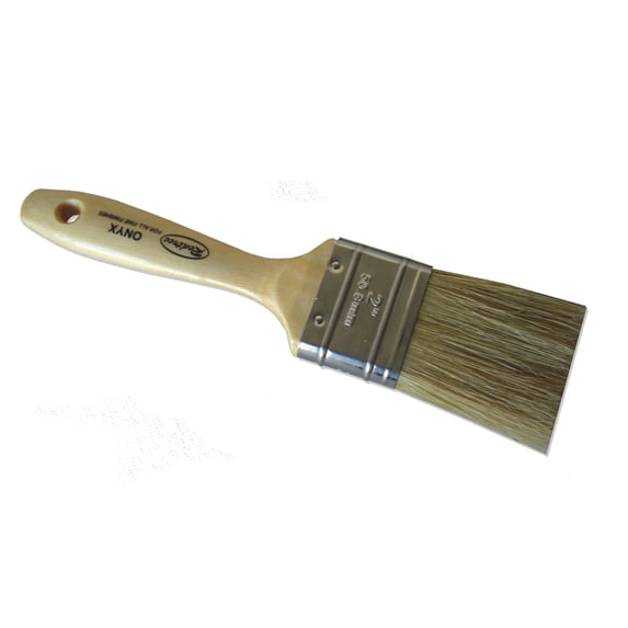 Redtree Industries 12063 Onyx Fine Finish Natural Bristle Paint Brush - 4"