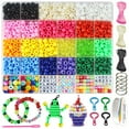 Redtwo Pony Beads Kit Kandi Bead Pets Crafts for Kids, Keychain Making