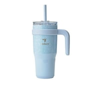 Reduce 24oz Cold1 Travel Mug with Straw, Lid & Handle. Insulated Stainless Steel, Ice Blue Cheetah
