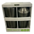thumbnail image 1 of Reduce 3 Pc Cocktail Shaker w 10-oz. Lowball Tumblers Set Lids Shaker (Charcoal), 1 of 2