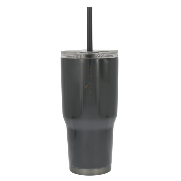 Reduce 24 oz Tumbler with Handle and Straw - Stainless Steel  with Sip-It-Your-Way Lid - Keeps Drinks Cold up to 24 Hours - Sweat Proof,  Dishwasher Safe, BPA Free 