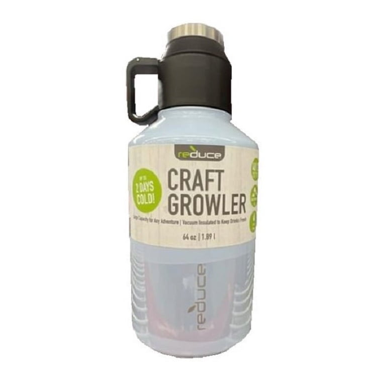 Reduce Insulated Craft Growler with Flip Lid, 64 Ounce (Glacier