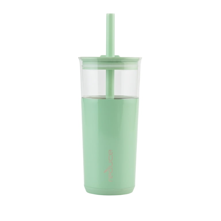 Reduce® Aspen Vacuum Insulated Stainless Steel Glass Tumbler with Lid and  Straw, Matcha, 20 oz