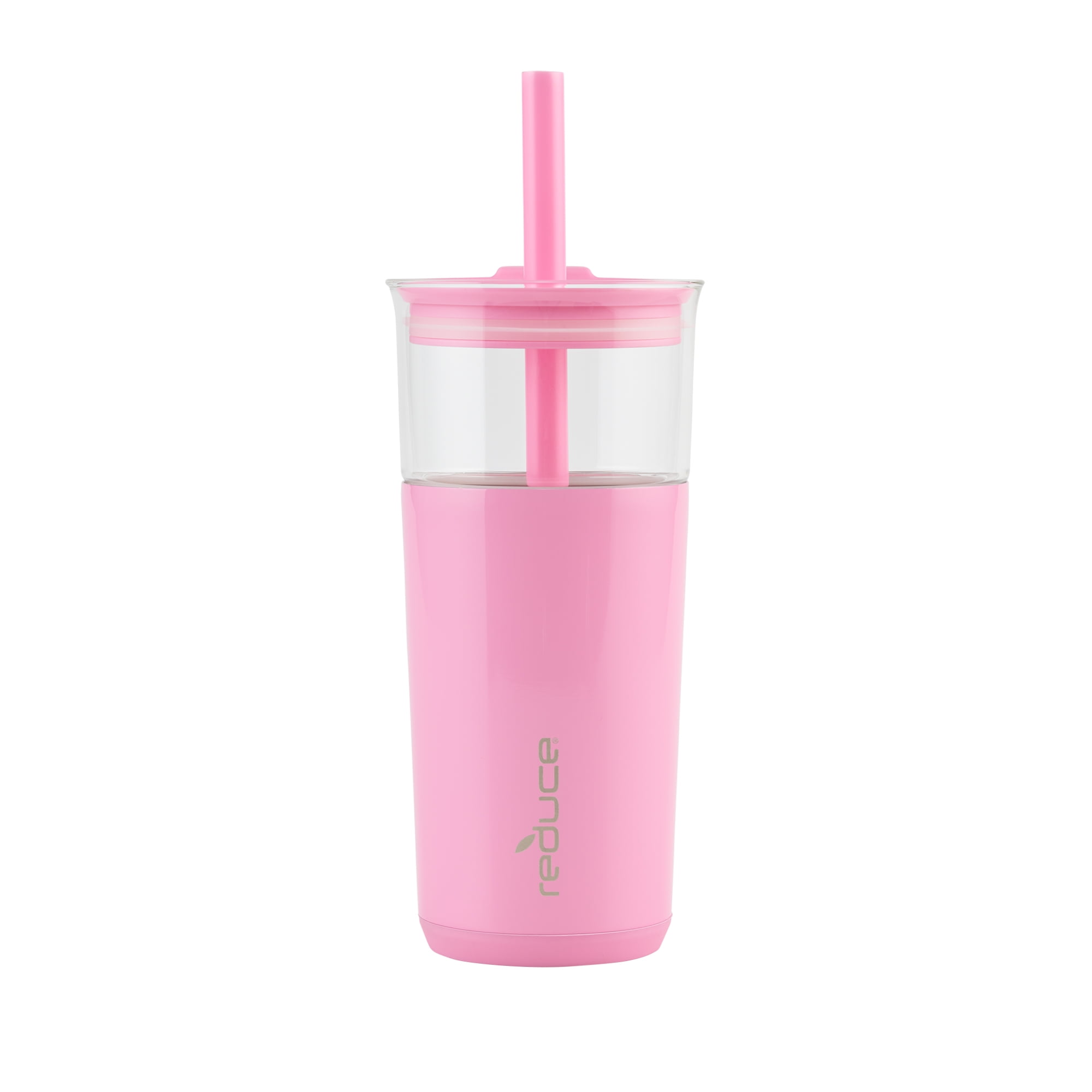 Reduce Aspen Vacuum Insulated Stainless Steel Glass Tumbler with Straw