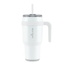 Reduce Cold1 Tumbler - Straw, Lid & Handle. Insulated Stainless Steel 40oz - White