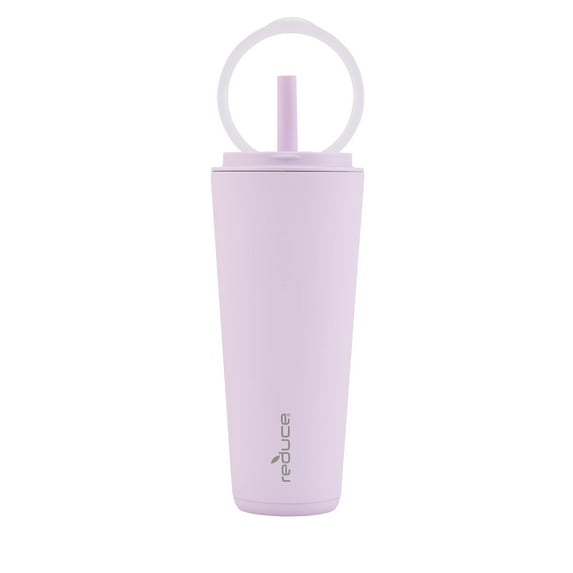 Reduce Halo Tumbler with Spill-Proof Straw & Handle – Lilac, 32 oz