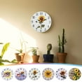 thumbnail image 1 of Reduce!Herrnalise 12 Inch Beautiful Sunflower Wall Clock, Vintage Country Floral Silent Non Ticking Clocks, Wooden Round Easy to Read Wall Clock for Kitchen/Living Room/Bedroom/Bathroom, 1 of 1