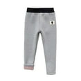 thumbnail image 1 of Reduce!Holloyiver Toddler Kids Girls Fleece Lined Leggings Winter Keep Warm Cotton Leggings Solid Color Casual High Waist Stretch Pants Gray, 1 of 5
