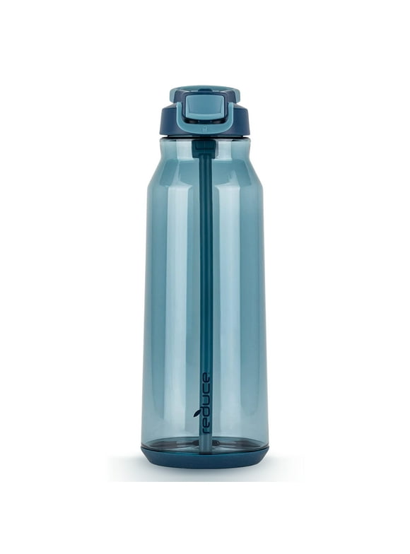 Reduce Hydrate Water Bottle w/Hygenic Flip Top, 50oz Dark Web - Flip, Sip & Go