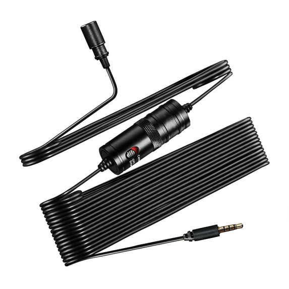 Reduce Omnidirectional Lavalier Microphone Clip On Mic For DSLR Camcorder Audio Recorders Smartphone