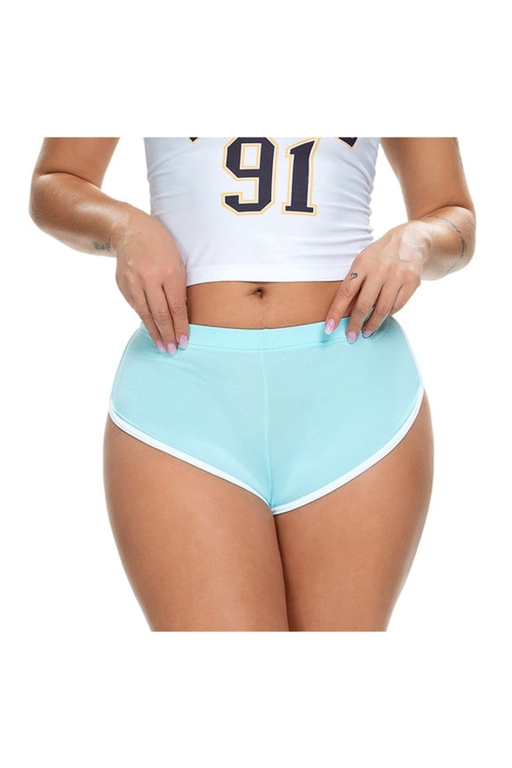 Reduce Price Hfyihgf High Waist Booty Workout Shorts Womens Shorts Scrunch Butt Lifting Summer Sport Active Bodybuilding Short Shorts(Sky Blue,XL)