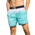 thumbnail image 1 of Reduce Price Hfyihgf Mens Swim Trunks with Compression Liner Swim Trunks Quick Dry Surfing Summer Beach Shorts Swimsuit Sports Shorts(Light Blue,XL), 1 of 8